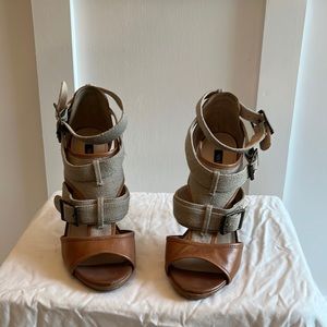 Size 8 strappy 4 inch heel